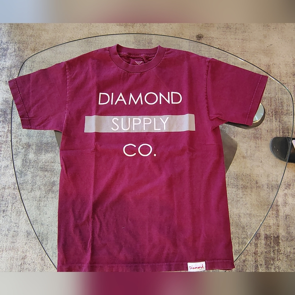 Diamond Supply Co. Maroon T-Shirt